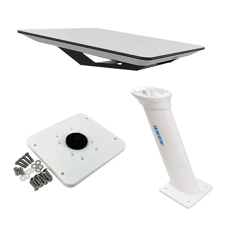 Kvh Starlink Flat Panel Kit W/16" Seaview Pedestal Mount  Adastlka Starlink Top Plate [72-1048-Sv16] 1