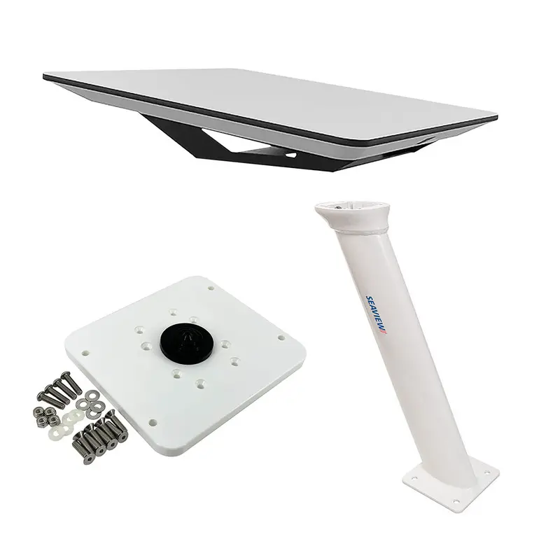 Kvh Starlink Flat Panel Kit W/24" Seaview Pedestal Mount  Adastlka Starlink Top Plate [72-1048-Sv24] 1