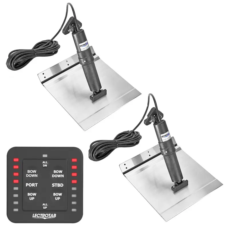 Lectrotab Xka Aluminum Alloy Trim Tab Kit W/One-Touch Control - 12 X 18 [Xkasl12x18a] 1