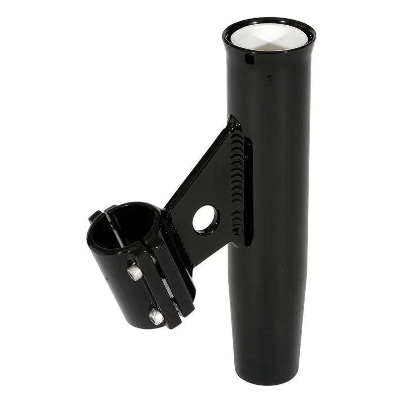 Lee's Clamp-On Rod Holder - Black Aluminum - Vertical Mount - Fits 2.375" O.D. Pipe [Ra5005bk] 1