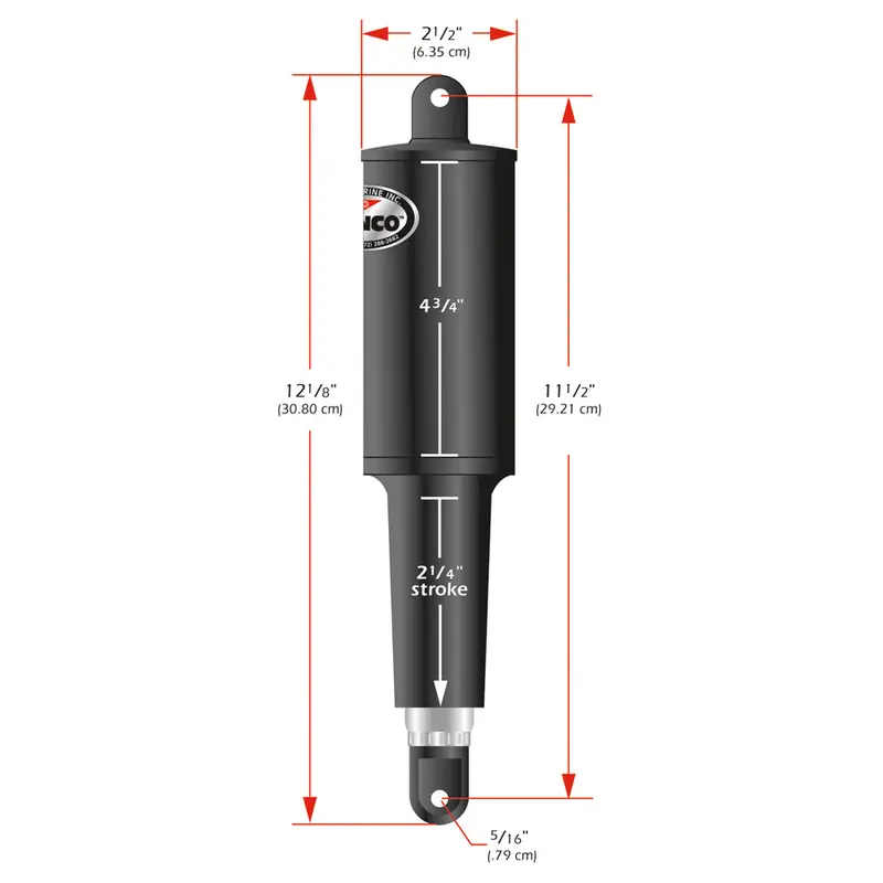 Lenco 101 Standard Actuator - 24V - 2-1/4" Stroke [15061-001] 1