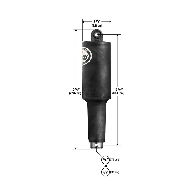 Lenco 101Xds Short Extreme Duty Actuator - 12V - 2-1/4" Stroke W/3/8" Hardware [15058-001] 1
