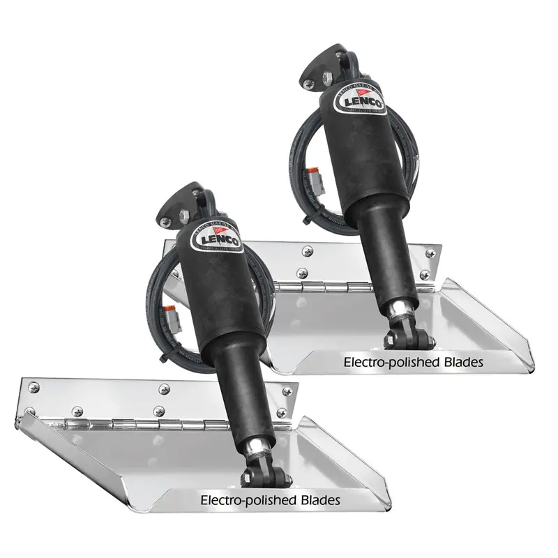 Lenco 16" X 12" Standard Performance Trim Tab Kit W/O       Switch Kit 12V [15039-101] 1
