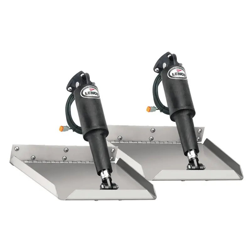 Lenco 9" X 9" Edge Mount Trim Tab Kit Without Switch Kit 12V [15013-101] 1