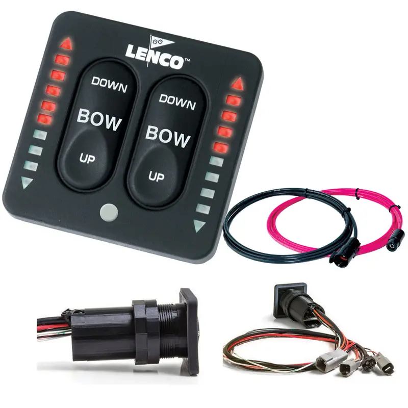 Lenco Led Indicator Integrated Tactile Switch Kit W/Pigtail F/Dual Actuator Systems [15171-001] 1