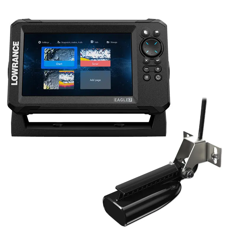 Lowrance Eagle 7 W/Splitshot Transducer  Discover Onboard Chart [000-16227-001] 1