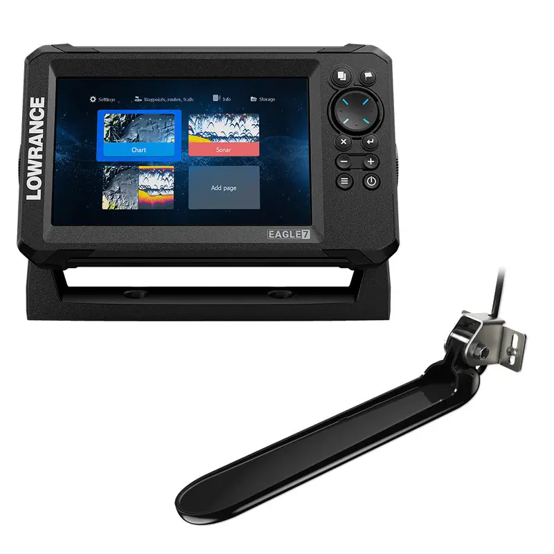 Lowrance Eagle 7 W/Tripleshot Transducer  Discover Onboard Chart [000-16228-001] 1