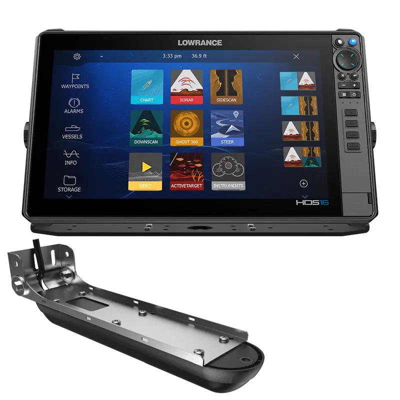 Lowrance Hds Pro 16 - W/ Preloaded C-Map Discover Onboard  Active Imaging Hd Transducer [000-15990-001] 1