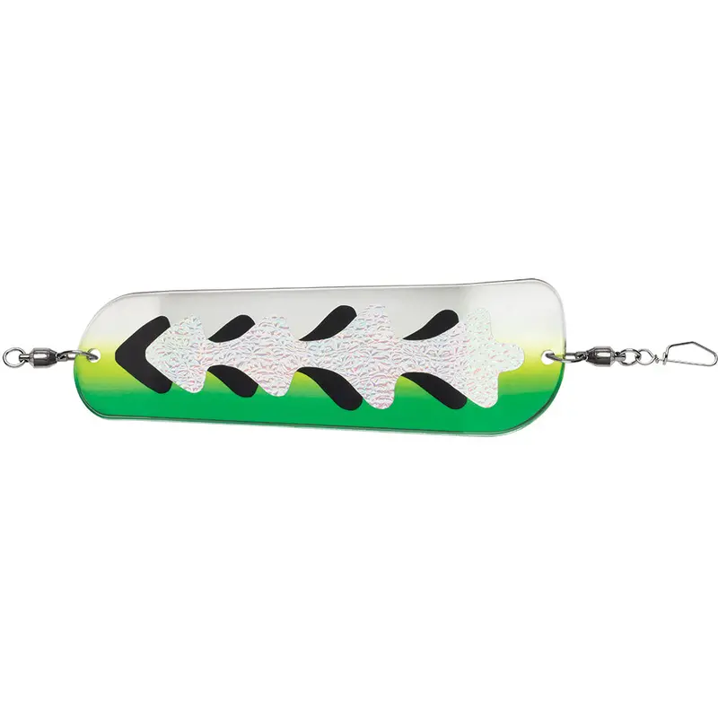 Luhr-Jensen Money Roll Flasher - 8-1/4" - Glow Biohazard [5860-008-1756] 1