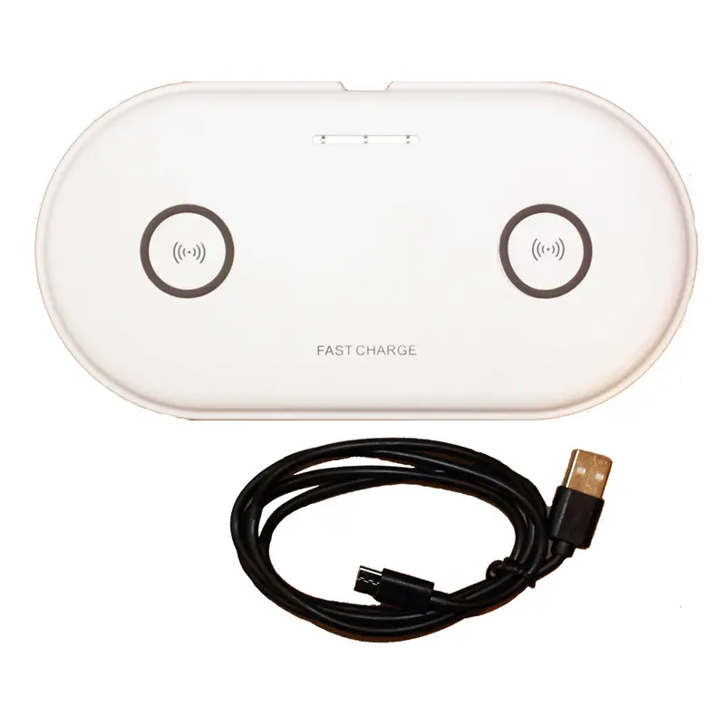 Lunasea Dual Qi Charge Pad - Usb Powered (Power Supply Not Included) [Llb-63Au-01-00] 1