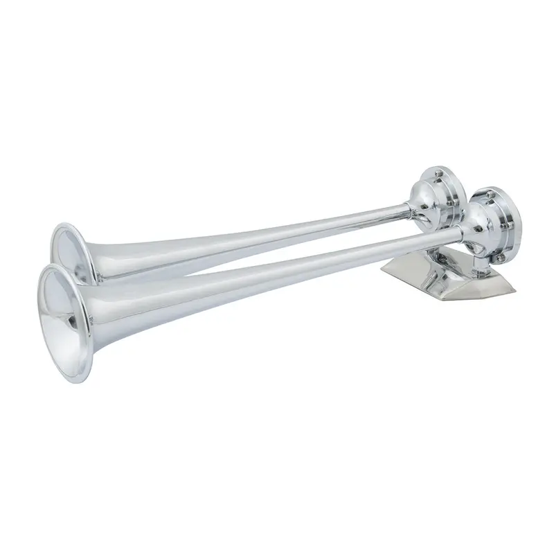 Marinco 24V Chrome Plated Dual Trumpet Air Horn [10624] 1