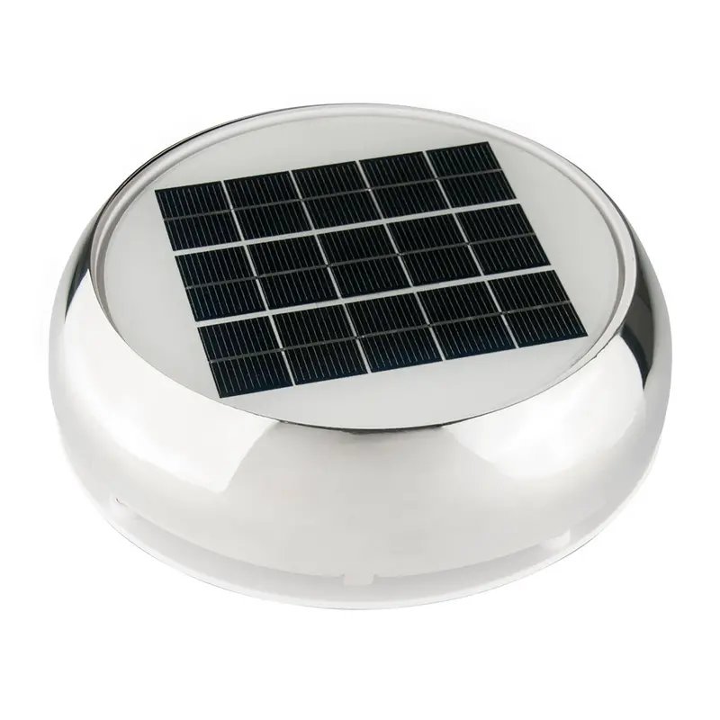 Marinco 4" Day/Night Solar Vent - Stainless Steel [N20804s] 1