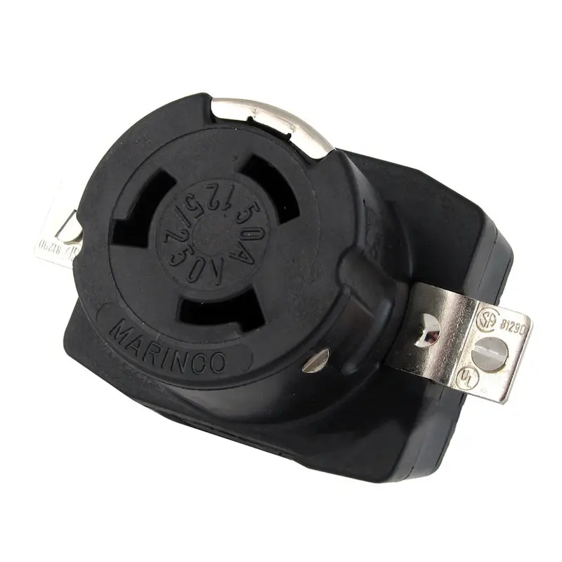 Marinco 6369Cr 125/250V 50Amp Wire Dockside Receptacle [6369Cr] 1