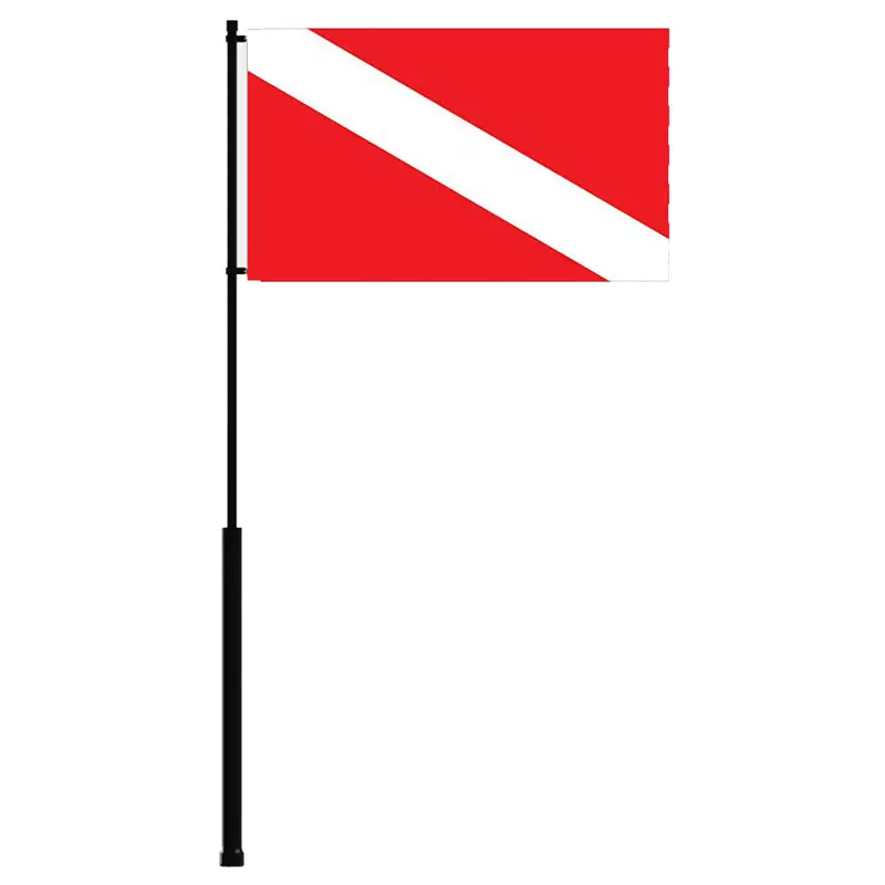 Mate Series Flag Pole - 36" W/Dive Flag [Fp36dive] 1