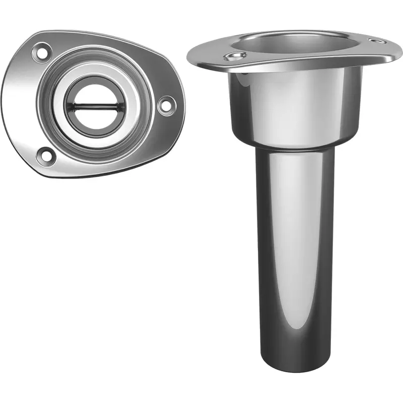Mate Series Stainless Steel 0 Rod  Cup Holder - Open - Oval Top [C2000nd] 1
