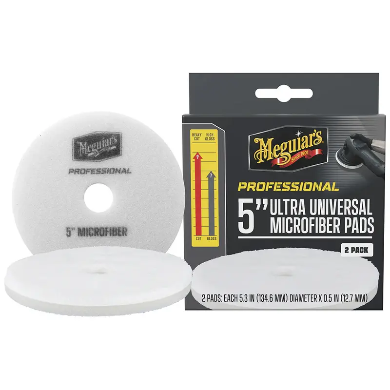 Meguiar's Professional 5" Ultra Universal Microfiber Pads *2-Pack [M5mfp2] 1