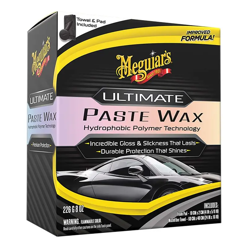 Meguiars Ultimate Paste Wax - Long-Lasting, Easy To Use Synthetic Wax - 8Oz [G210608] 1