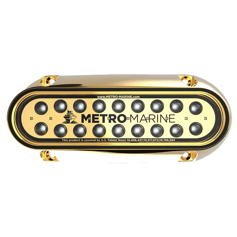 Metro Marine High-Output Elongated Underwater Light W/Intelligent Monochromatic Leds - Aqua, 45 Beam [F-Bme1-H-A3-45] 1