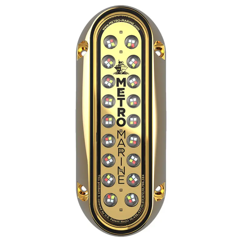 Metro Marine High-Output Elongated Vertical Mount Light W/Intelligent Full Spectrum Leds - Rgbw, 90 Beam [F-Bme1-V-Fs-90] 1