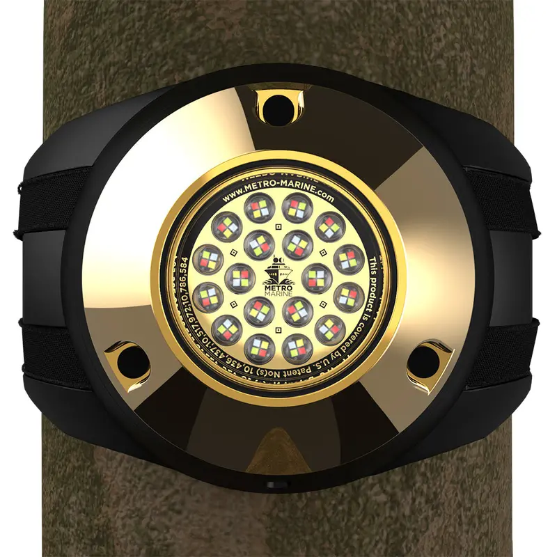 Metro Marine High-Output Piling Mount Underwater Light W/Intelligent Full Spectrum Leds - Rgbw, 90 Beam [F-Pmr1-Fs-90] 1