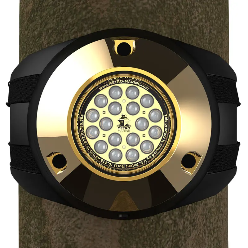 Metro Marine High-Output Piling Mount Underwater Light W/Intelligent Monochromatic Leds - Blue, 45 Beam [F-Pmr1-B3-45] 1