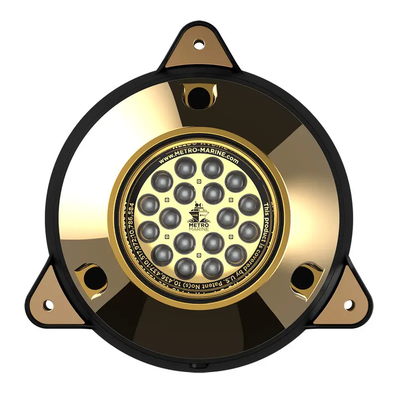 Metro Marine High-Output Surface Mount Underwater Light W/Intelligent Monochromatic Leds - Green, 45 Beam [F-Smr1-G3-45] 1