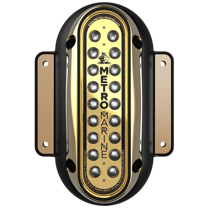 Metro Marine High-Output Vertical Surface Mount Light W/Intelligent Monochromatic Leds - Green, 45 Beam [F-Sme1-V-G3-45] 1