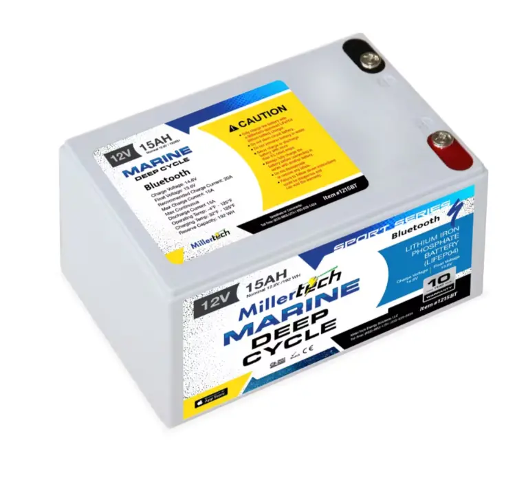 Millertech Lithium 12V 15Ah Deep Cycle Battery 1
