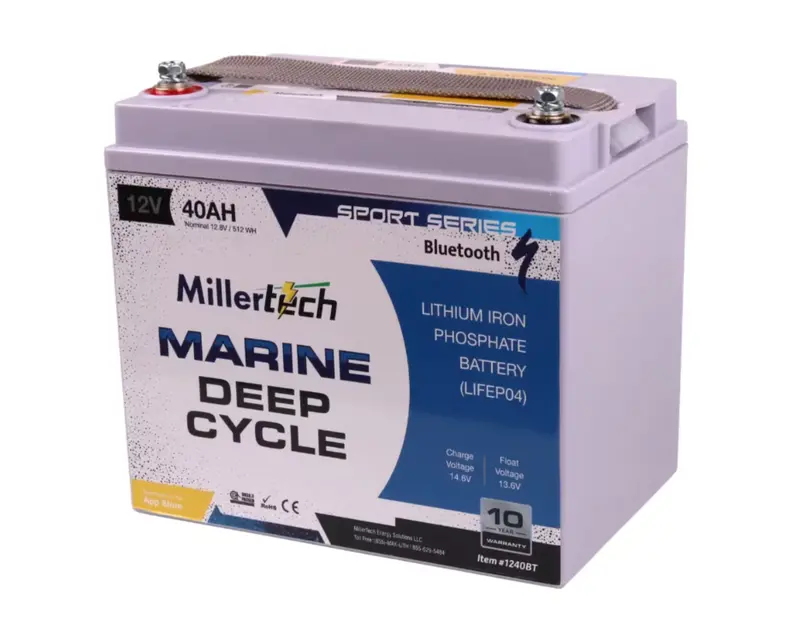 Millertech Lithium 12V 40Ah Deep Cycle Battery 1