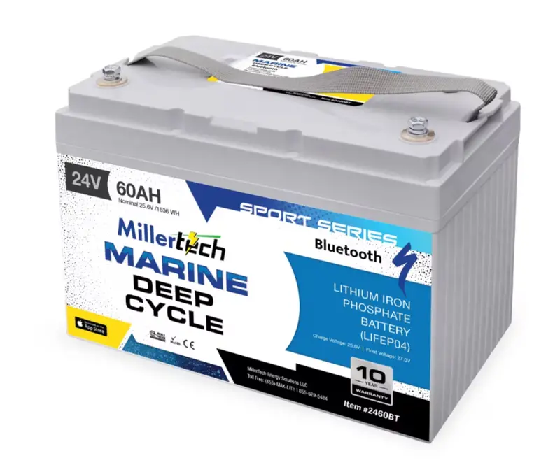 Millertech Lithium 24V 60Ah Deep Cycle Battery 1