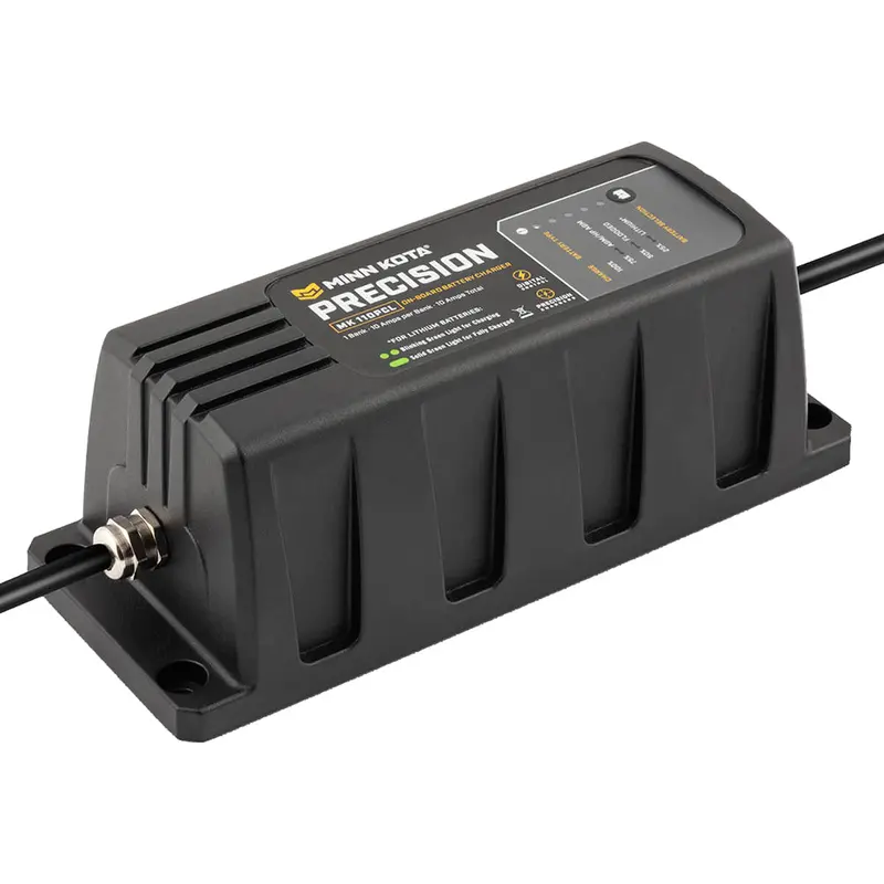 Minn Kota On-Board Precision Charger Mk-110 Pcl 1 Bank X 10 Amp Li Optimized Charger [1831101] 1