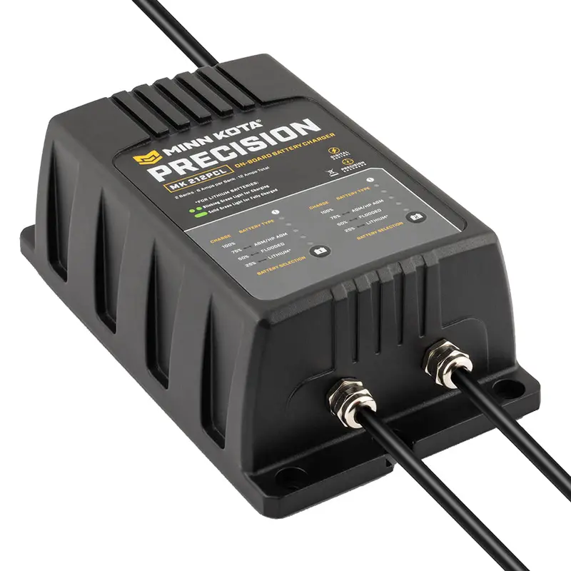 Minn Kota On-Board Precision Charger Mk-212 Pcl 2 Bank X 6 Amp Li Optimized Charger [1832121] 1