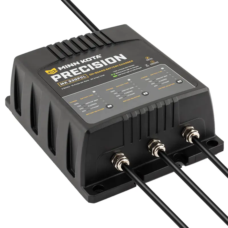 Minn Kota On-Board Precision Charger Mk-330 Pcl 3 Bank X 10 Amp Li Optimized Charger [1833301] 1