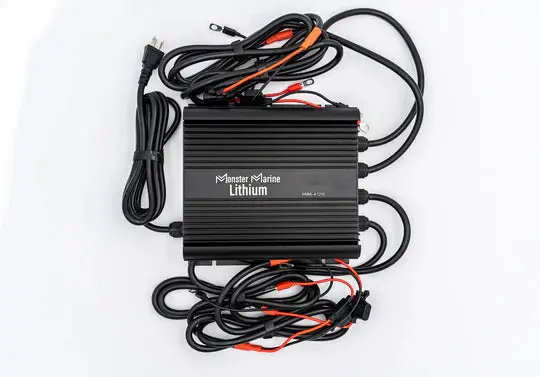 Monster Marine 4 Bank 12V Lithium Waterproof Battery Charger Only 1 Left 1