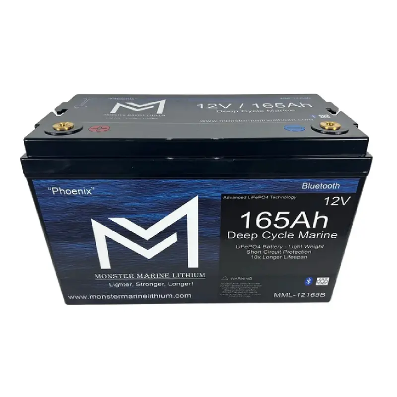 Monster Marine Lithium 12V 165Ah Deep Cycle Battery 1