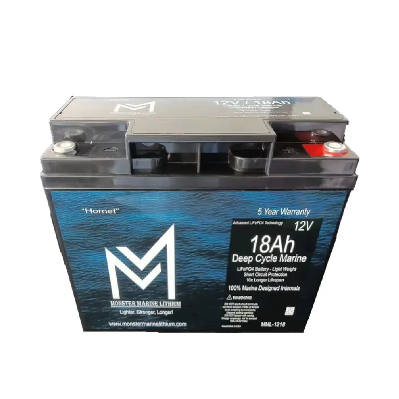 Monster Marine Lithium 12V 18Ah Deep Cycle Battery 1
