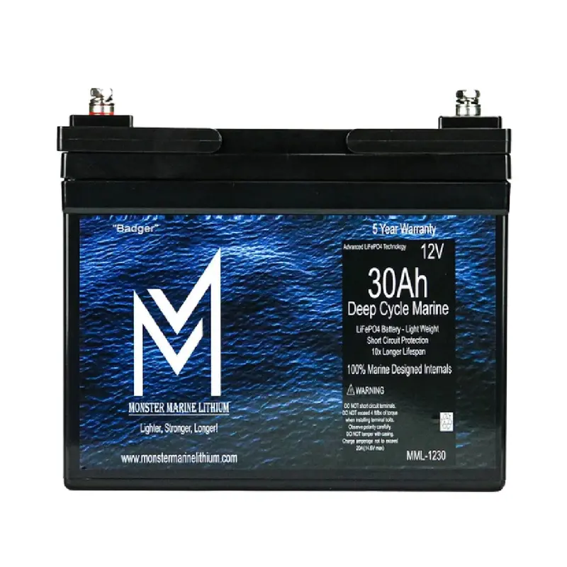 Monster Marine Lithium 12V 30Ah Deep Cycle Battery 1