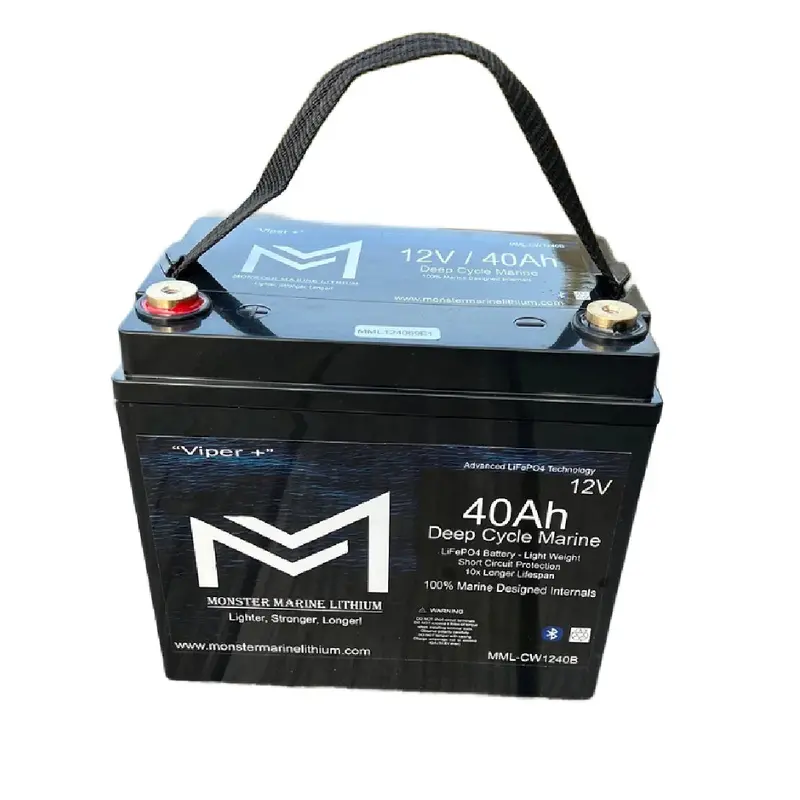 Monster Marine Lithium 12V 40Ah Deep Cycle Battery 1