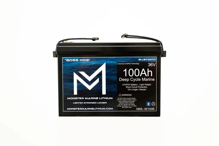 Monster Marine Lithium 36V 100Ah Deep Cycle Battery 1