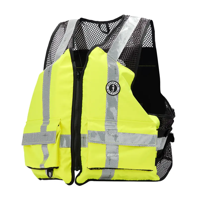Mustang Industrial Mesh Vest - Hi-Vis Fluorescent Yellow Green - Small/Medium [Mv1254t3-239-S/M-279] 1