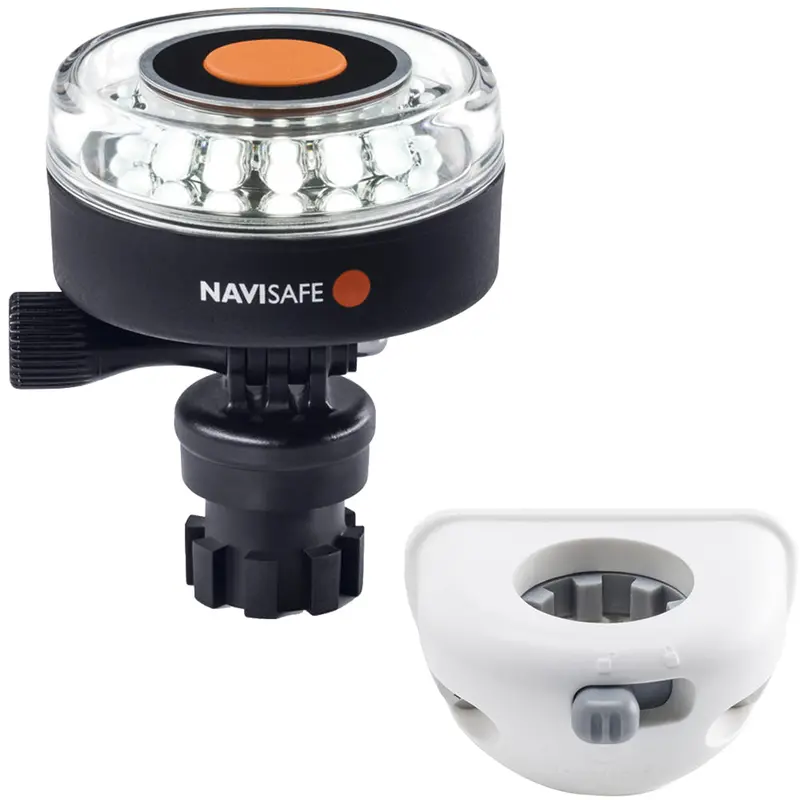 Navisafe Navilight 360 2Nm White W/Navimount Base  Vertical Mount - White [040Kit6] 1