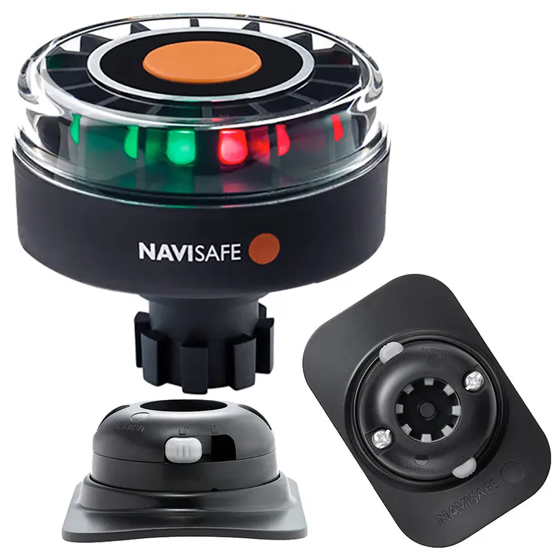 Navisafe Navilight Tricolor 2Nm W/Navibolt Base  Rib Mount - Black [342Kit2] 1