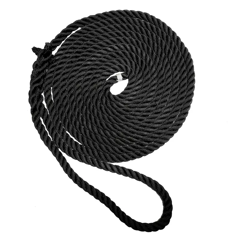 New England Ropes 3/4" Premium 3-Strand Dock Line - Black - 35 [C6054-24-00035] 1