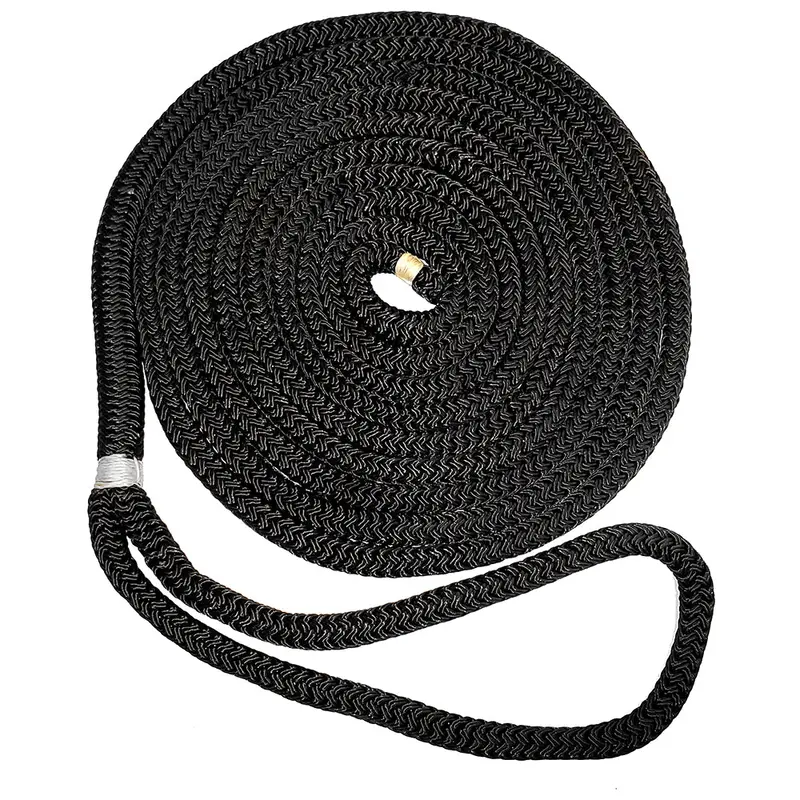 New England Ropes 3/8" Double Braid Dock Line - Black - 25 [C5054-12-00025] 1