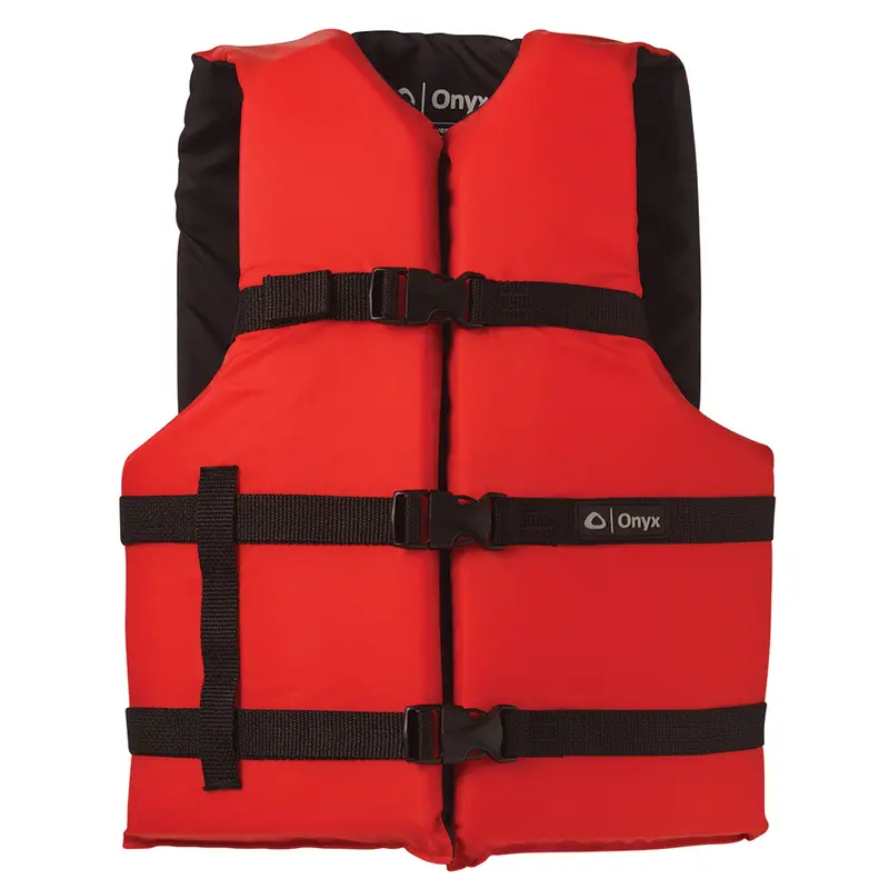 Onyx Nylon General Purpose Life Jacket - Adult Universal - Red [103000-100-004-12] 1