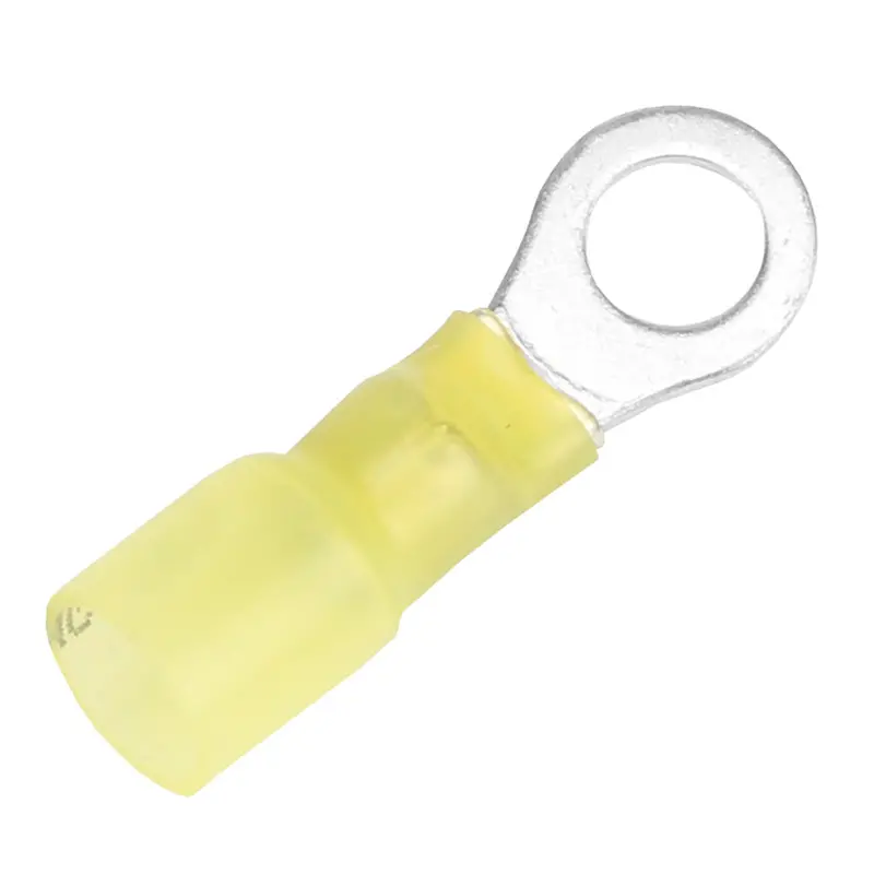 Pacer 12-10 Awg Heat Shrink Ring Terminal - 1/4" Stud Size - 25 Pack [Te10-14R-25] 1