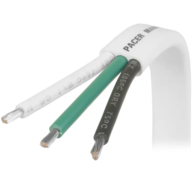 Pacer 12/3 Awg Triplex Cable - Black/Green/White - 100  [W12/3-100] 1