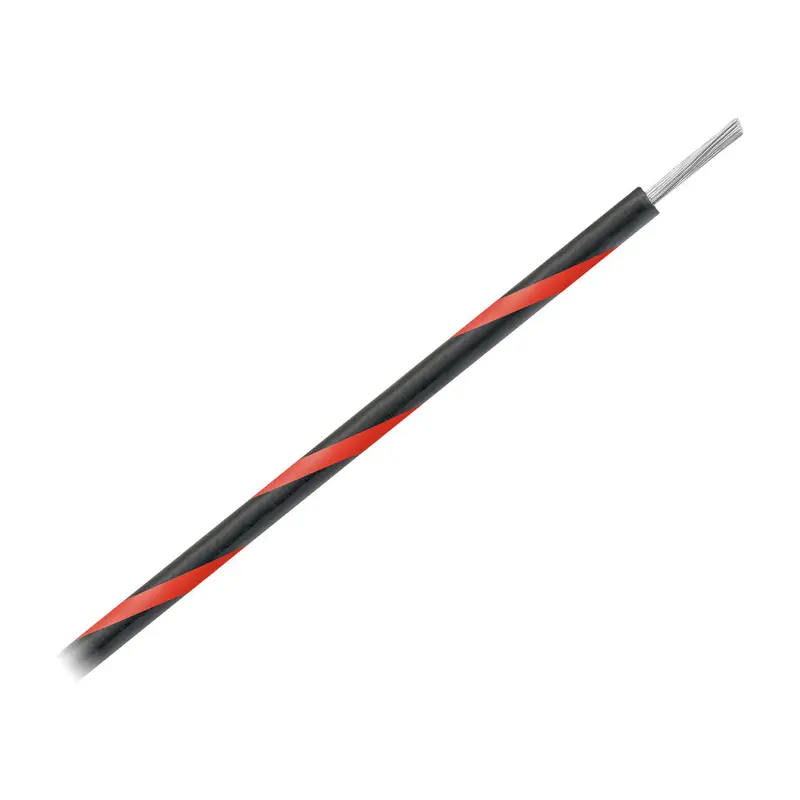 Pacer 16 Awg Gauge Striped Marine Wire 1000' Spool - Black W/Red Stripe [Wul16bk-2-1000] 1