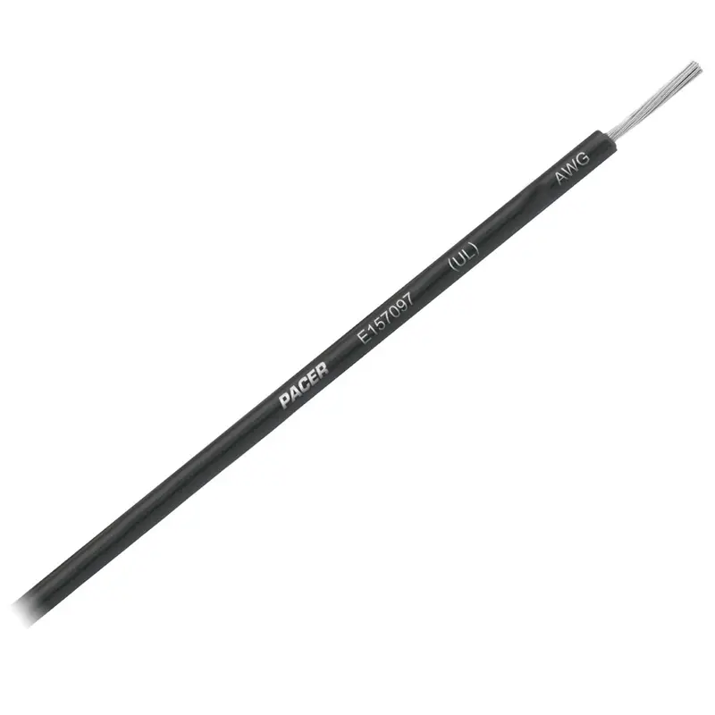 Pacer Black 12 Awg Primary Wire - 25  [Wul12bk-25] 1