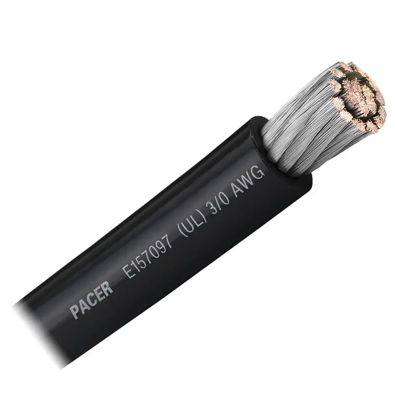 Pacer Black 3/0 Awg Battery Cable - Sold By The Foot [Wul3/0Bk-Ft] 1